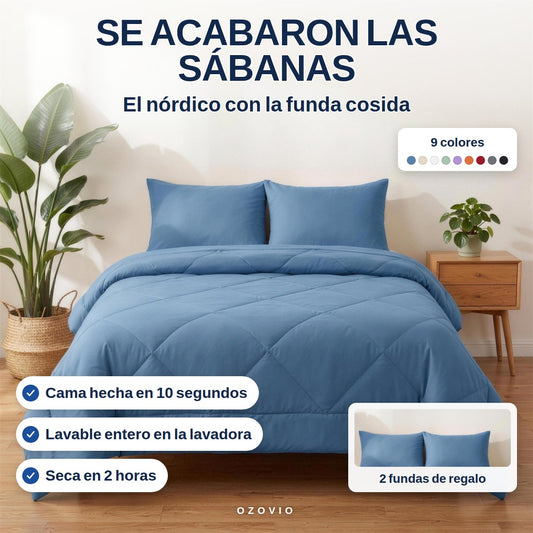 Se acabaron las sábanas — Easy Sleep 2 en 1 OZOVIO, el nórdico con la funda cosida